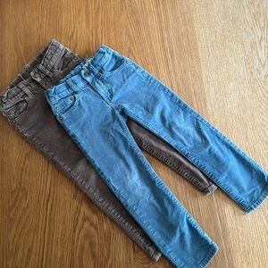 Crewcuts boys stretch corduroy pants (2 pair) size 5